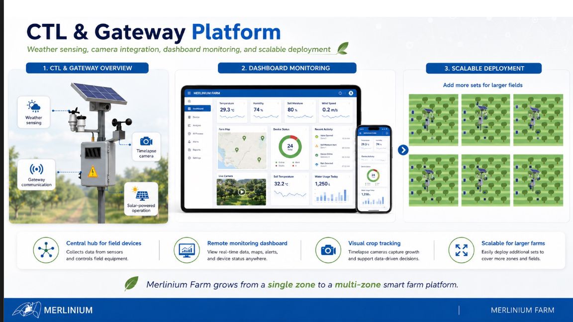 Merlinium Farm Monitoring Platform