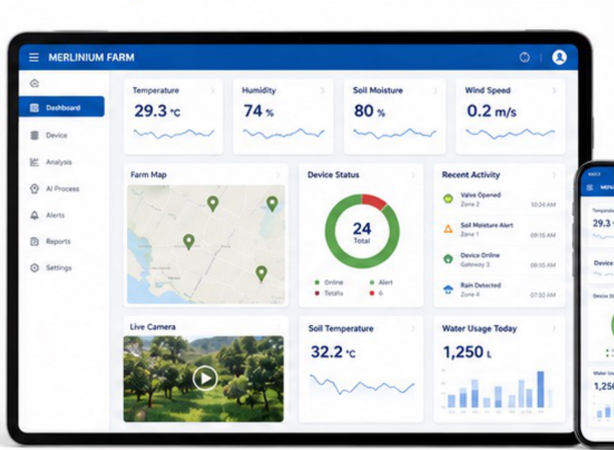 Merlinium Farm Monitoring Platform